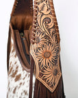 Hobo Hair On Saddle Blanket Genuine Leather Western Bag For Women