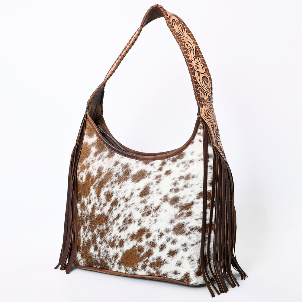 Hobo Hair On Saddle Blanket Genuine Leather Western Bag For Women
