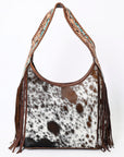 Hobo Hair On Saddle Blanket Genuine Leather Western Bag For Women