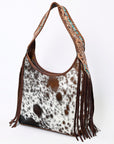 Hobo Hair On Saddle Blanket Genuine Leather Western Bag For Women