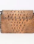 American Darling ADBG1193 Wallet Crocodile Embossed Genuine Leather Women Bag Western Handbag Purse