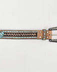 Beautifully hand tooled Genuine American Leather Belt Men and  Women