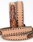 American Darling ADBLF223-L Beautifully Hand Tooled Genuine American Leather Belt Men and  Women