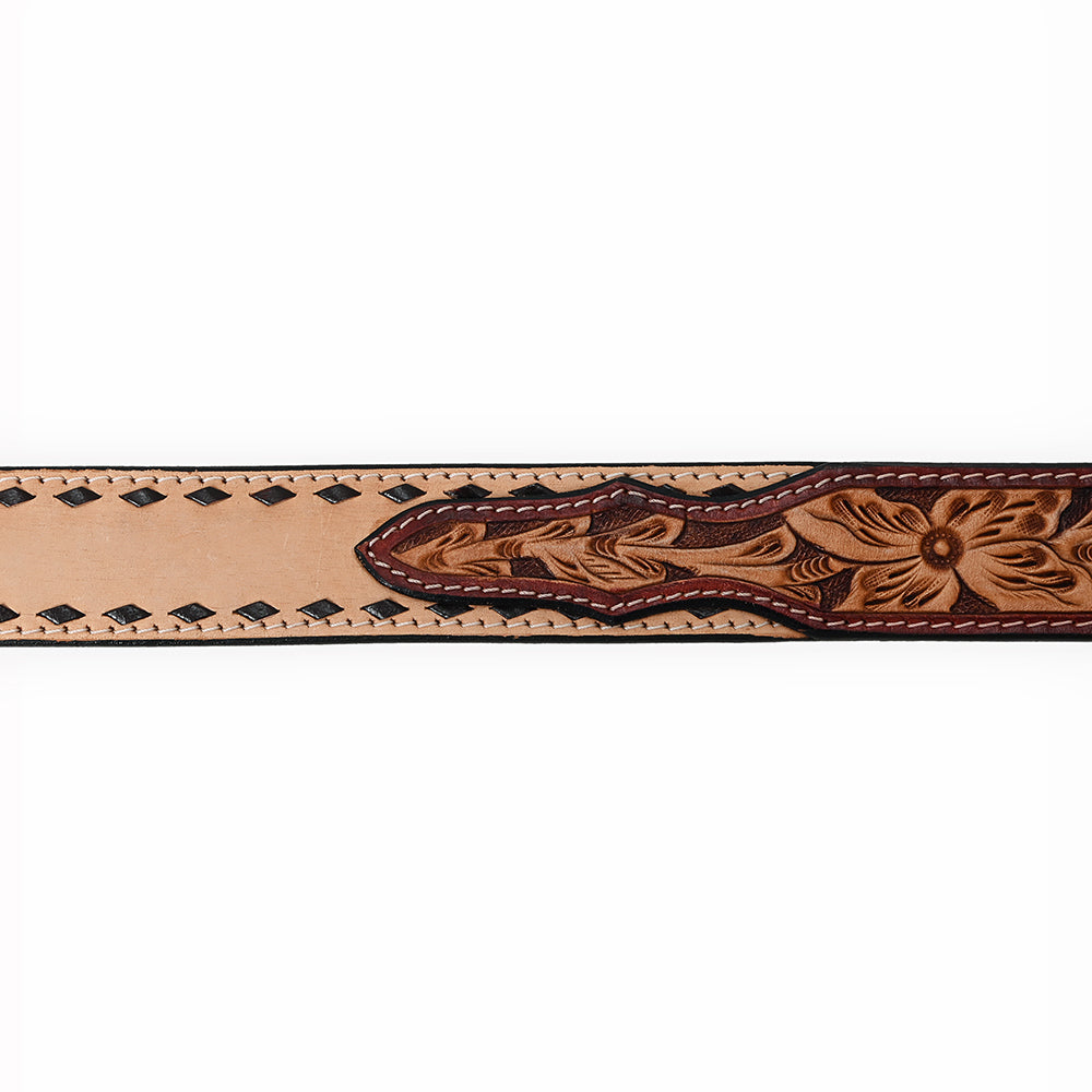 American Darling ADBLF223-L Beautifully Hand Tooled Genuine American Leather Belt Men and  Women