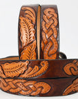 Beautifully hand tooled Genuine American Leather Belt Men and  Women