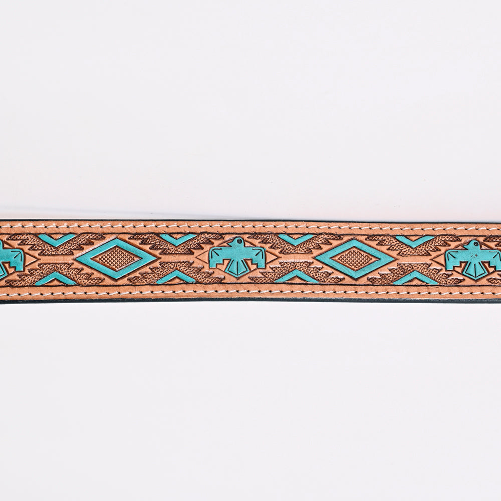 American Darling ADBLF173-L Beautifully Hand Tooled Genuine American Leather Belt Men and  Women