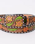 American Darling Beautifully Hand Tooled Genuine American Leather Belt Men and  Women