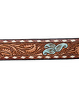 American Darling Beautifully Hand Tooled Genuine American Leather Belt Men and  Women