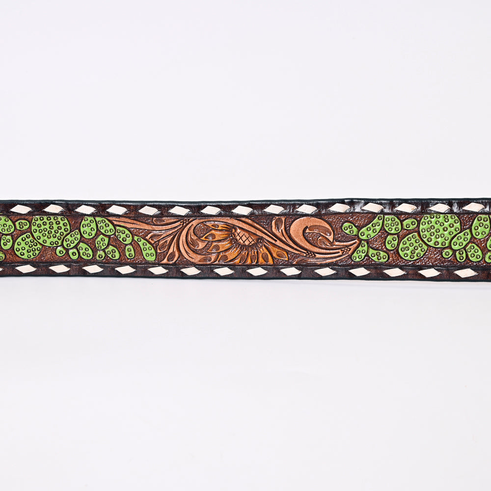 American Darling ADBLF180-L Beautifully Hand Tooled Genuine American Leather Belt Men and  Women
