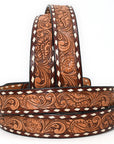 American Darling ADBLF181-L Beautifully Hand Tooled Genuine American Leather Belt Men and  Women