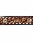 American Darling ADBLF184-L Beautifully Hand Tooled Genuine American Leather Belt Men and  Women
