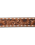American Darling ADBLF186-L Beautifully Hand Tooled Genuine American Leather Belt Men and  Women
