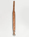 HILASON Western Genuine Leather Heavy Duty Dog Collar Floral Tooled