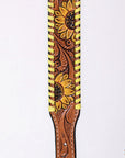 HILASON Western Genuine Leather Heavy Duty Dog Collar Floral Tooled