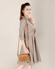 American Darling ORGANISER Upcycled Wool Genuine Leather women bag western handbag purse