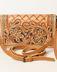 American Darling ORGANISER Upcycled Wool Genuine Leather women bag western handbag purse