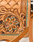 American Darling ORGANISER Upcycled Wool Genuine Leather women bag western handbag purse