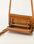 American Darling ORGANISER Upcycled Wool Genuine Leather women bag western handbag purse
