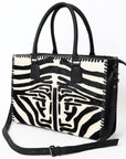 American Darling Briefcase Hair On Genuine Leather women bag western handbag purse