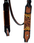 Hilason Genuine Leather Western Horse Tack Set Brown