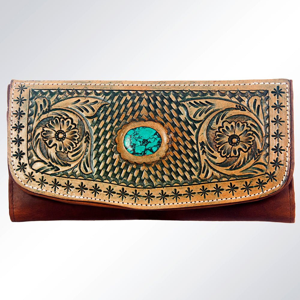 American Darling Wallet Hand Tooled Genuine Leather W. Women Bag