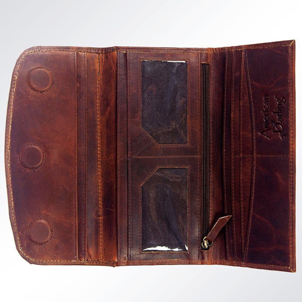 American Darling Wallet Hand Tooled Genuine Leather W. Women Bag