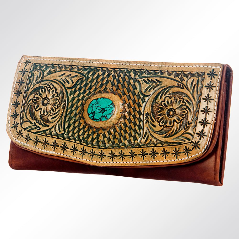 American Darling Wallet Hand Tooled Genuine Leather W. Women Bag