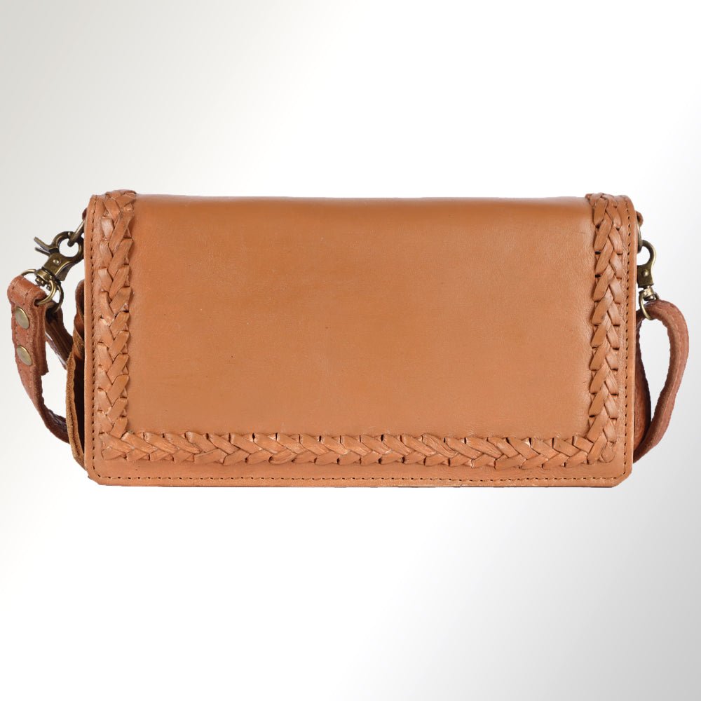 American Darling Organiser Hair-On Hand Tooled Genuine Leather Women Bag Western Handbag Purse