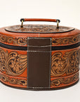 American Darling Jewelry Case Hand Tooled Genuine Leather Women's Bag Western Handbag Purse |