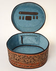 American Darling Jewelry Case Hand Tooled Genuine Leather Women's Bag Western Handbag Purse |