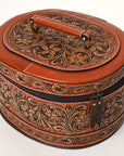 American Darling Jewelry Case Hand Tooled Genuine Leather Women's Bag Western Handbag Purse |
