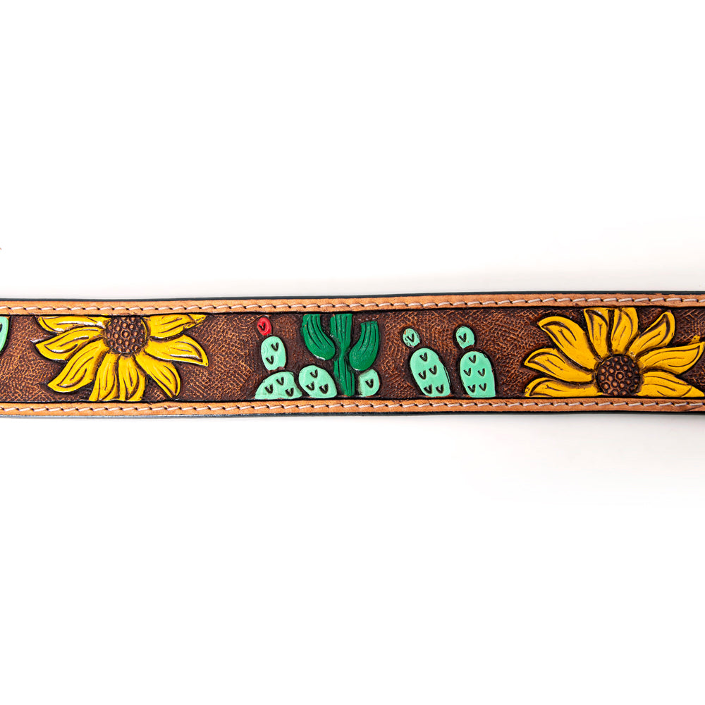 American Darling ADBLF101-L Beautifully Hand Tooled Genuine American Leather Belt Men and  Women