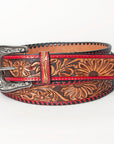 American Darling Beautifully Hand Tooled Genuine American Leather Belt Men and  Women