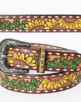 American Darling Beautifully Hand Tooled Genuine American Leather Belt Men and  Women
