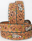 American Darling Beautifully Hand Tooled Genuine American Leather Belt Men and  Women