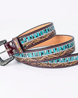 American Darling Beautifully Hand Tooled Genuine American Leather Belt Men and  Women