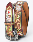 American Darling Beautifully Hand Tooled Genuine American Leather Belt Men and  Women