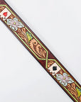 American Darling ADBLF156-L Beautifully Hand Tooled Genuine American Leather Belt Men and  Women