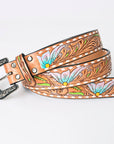 American Darling Beautifully Hand Tooled Genuine American Leather Belt Men and  Women