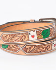American Darling Beautifully Hand Tooled Genuine American Leather Belt Men and  Women