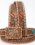 American Darling Beautifully Hand Tooled Genuine American Leather Belt Men and  Women