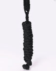 8 Ft Hilason Western Horse Halter Basic Poly Rope With Lead Floral Leather Black