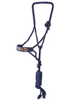HILASON Western Beaded Weave Nylon/Poly Rope Halter 8 Ft. Lead Rope