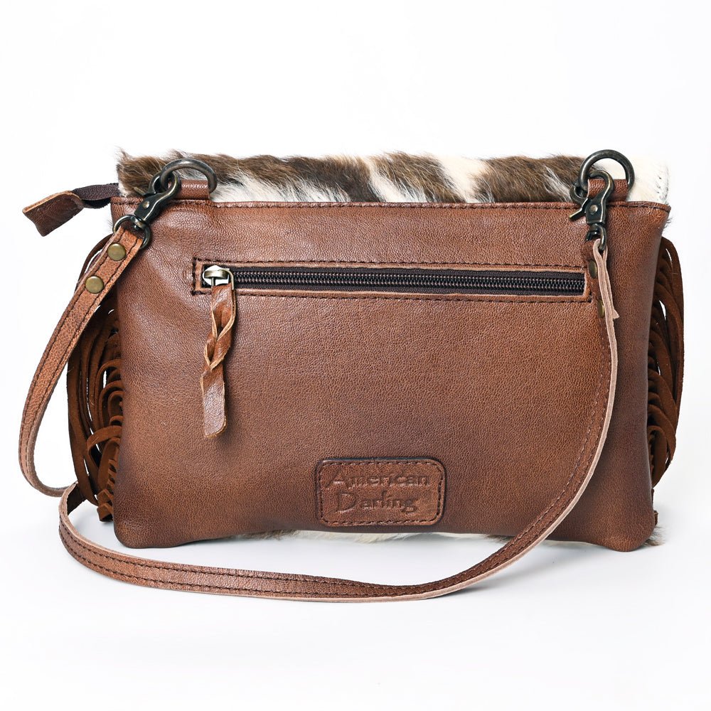 American Darling Hand Tooled Hair-On Genuine Leather Women Bag Western Handbag Purse