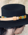 HILASON Beaded  American Style Western Cowgirl Handmade Hatband Tan