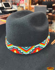 HILASON Beaded  American Style Western Cowgirl Handmade Hatband Tan