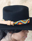 HILASON Beaded  American Style Western Cowgirl Handmade Hatband Tan