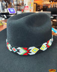 HILASON Beaded  American Style Western Cowgirl Handmade Hatband Tan