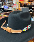 HILASON Beaded  American Style Western Cowgirl Handmade Hatband Tan