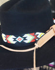 HILASON Beaded  American Style Western Cowgirl Handmade Hatband Tan